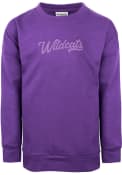 Purple Girls K-State Wildcats Naomi Crew Sweatshirt