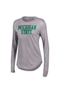 Under Armour Michigan State Spartans Womens Studio Grey T-Shirt