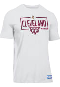 Under Armour Cleveland Cavaliers White Backboard Tee