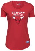Under Armour Chicago Bulls Womens Primary Logo Red T-Shirt