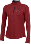 Temple Owls Womens Under Armour Freestyle 1/4 Zip - Cardinal