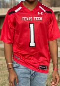 Texas Tech Red Raiders Under Armour Replica Football Jersey - Red