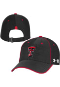 Texas Tech Red Raiders Under Armour Sideline Isochill Blitzing Accent Adjustable Hat - Black