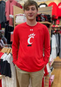 Under Armour Mens Red Cincinnati Bearcats Long Sleeve Tech T Shirt