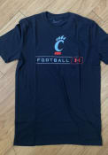 Cincinnati Bearcats Black Script Football Under Armour Short Sleeve T Shirt