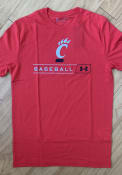 Cincinnati Bearcats Red Basketball Under Armour Short Sleeve T Shirt