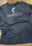 Cincinnati Bearcats Black Baseball Under Armour Short Sleeve T Shirt