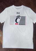 Cincinnati Bearcats Under Armour Military Apreciation T Shirt - White