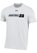 Cincinnati Bearcats White Sideline Basketball Under Armour Short Sleeve T Shirt