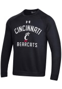 Under Armour Mens Black Cincinnati Bearcats All Day Fleece Crew Sweatshirt
