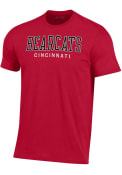 Cincinnati Bearcats Red Bearcats Under Armour Short Sleeve T Shirt