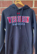 Wisconsin Badgers Under Armour All Day Fleece Hooded Sweatshirt - Black