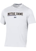 Notre Dame Fighting Irish Under Armour Sideline Training T Shirt - White