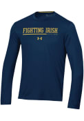 Notre Dame Fighting Irish Under Armour Sideline Training T-Shirt - Navy Blue
