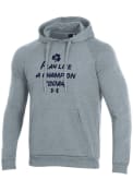 Notre Dame Fighting Irish Under Armour Slogan Hooded Sweatshirt - Silver