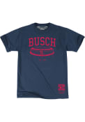 Mitchell and Ness St Louis Cardinals Navy Blue Busch Stadium Fashion Tee