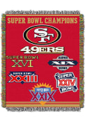 San Francisco 49ers 48x60 Commemorative Tapestry Blanket