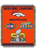 Denver Broncos 48x60 Commemorative Tapestry Blanket