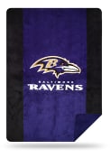 Baltimore Ravens 60x72 Silver Knit Throw Blanket