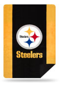 Pittsburgh Steelers 60x72 Silver Knit Throw Blanket