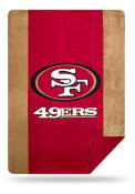 San Francisco 49ers 60x72 Silver Knit Throw Blanket