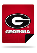 Georgia Bulldogs 60x72 Silver Knit Throw Blanket