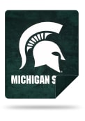 Michigan State Spartans 60x72 Silver Knit Throw Blanket