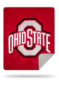Ohio State Buckeyes 60x72 Silver Knit Throw Blanket