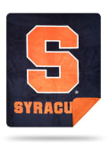 Syracuse Orange 60x72 Silver Knit Throw Blanket