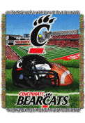 Black Cincinnati Bearcats 48x60 Home Field Advantage Tapestry Blanket