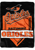 Baltimore Orioles 60x80 Home Plate Raschel Blanket