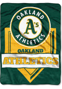 Oakland Athletics 60x80 Home Plate Raschel Blanket