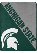 Michigan State Spartans Halftone Raschel Blanket