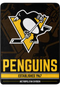 Pittsburgh Penguins Break Away Raschel Blanket