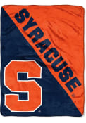 Syracuse Orange Halftone Micro Raschel Blanket