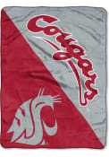 Washington State Cougars Halftone Micro Raschel Blanket