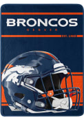 Denver Broncos Run Micro Raschel Blanket