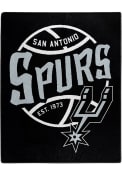 San Antonio Spurs Black Top Raschel Blanket