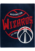 Washington Wizards Black Top Raschel Blanket