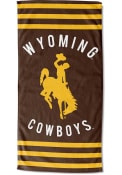 Wyoming Cowboys Stripes Beach Towel