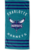 Charlotte Hornets Stripes Beach Towel