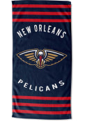 New Orleans Pelicans Stripes Beach Towel