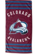 Colorado Avalanche Stripes Beach Towel