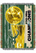 Milwaukee Bucks 2021 NBA Finals Champions Woven Tapestry Blanket