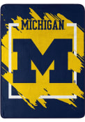 Michigan Wolverines Dimensional Micro Raschel Blanket