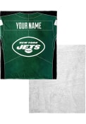 New York Jets Personalized Jersey Silk Touch Sherpa Blanket