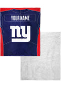 New York Giants Personalized Jersey Silk Touch Sherpa Blanket