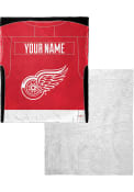 Detroit Red Wings Personalized Jersey Silk Touch Sherpa Blanket