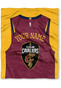 Cleveland Cavaliers Personalized Jersey Silk Touch Fleece Blanket