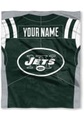 New York Jets Personalized Jersey Silk Touch Fleece Blanket